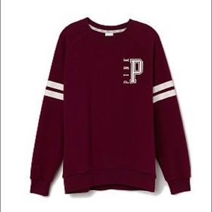 PINK varsity sweatshirt
